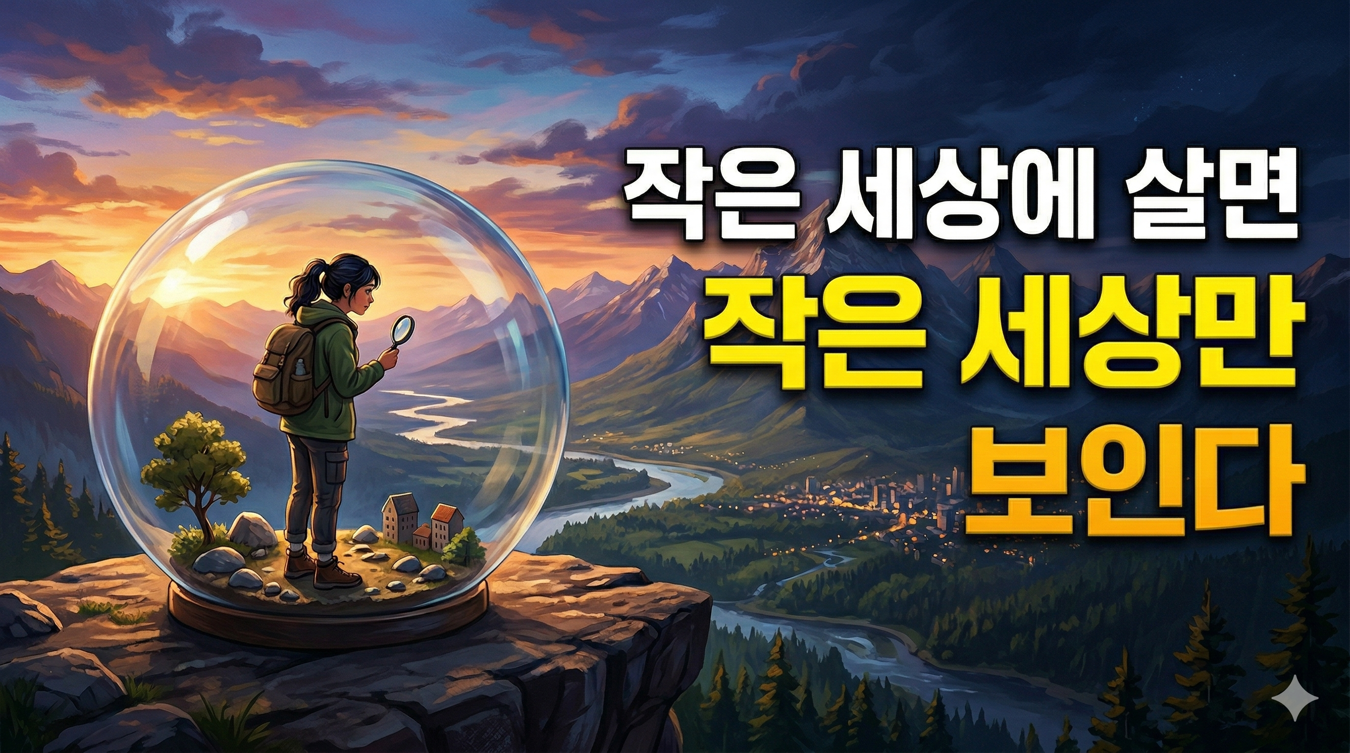 작은 세상에 살면 작은 세상만 보인다